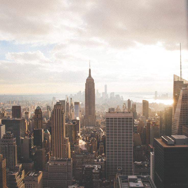 Families relaxing in a mall food court area
